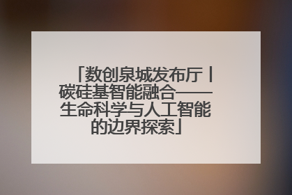 数创泉城发布厅丨碳硅基智能融合——生命科学与人工智能的边界探索