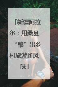 新疆阿拉尔：用桑葚“酿”出乡村旅游新风味