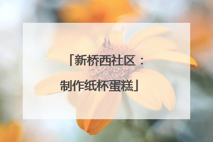 新桥西社区：制作纸杯蛋糕