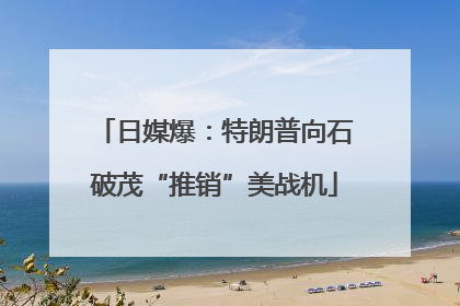 日媒爆：特朗普向石破茂“推销”美战机