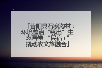 昔阳县石寨沟村：环境整治“绣出”生态画卷 “民宿+”撬动农文旅融合