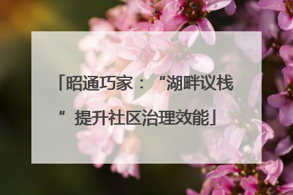 昭通巧家：“湖畔议栈”提升社区治理效能
