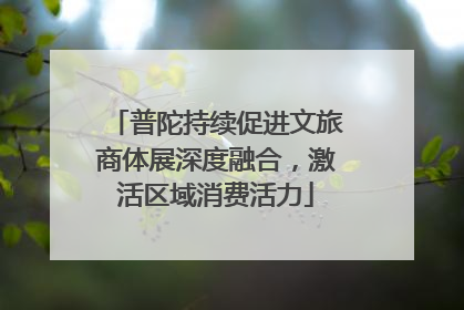 普陀持续促进文旅商体展深度融合，激活区域消费活力