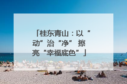 桂东青山：以“动”治“净” 擦亮“幸福底色”