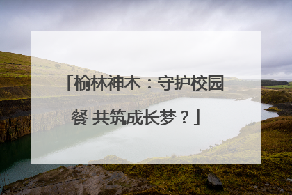榆林神木：守护校园餐 共筑成长梦？