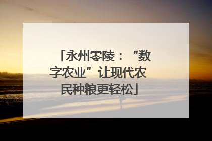 永州零陵：“数字农业”让现代农民种粮更轻松