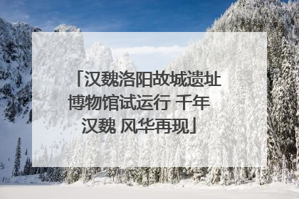 汉魏洛阳故城遗址博物馆试运行 千年汉魏 风华再现