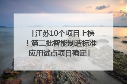 江苏10个项目上榜！第二批智能制造标准应用试点项目确定