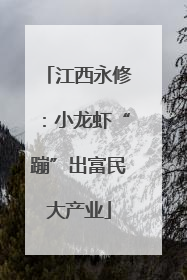 江西永修：小龙虾“蹦”出富民大产业