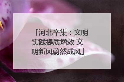 河北辛集：文明实践提质增效 文明新风蔚然成风