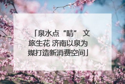 泉水点“睛” 文旅生花 济南以泉为媒打造新消费空间