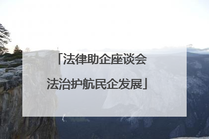 法律助企座谈会 法治护航民企发展