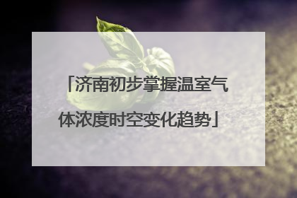 济南初步掌握温室气体浓度时空变化趋势