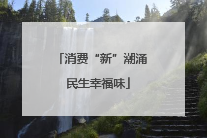 消费“新”潮涌 民生幸福味