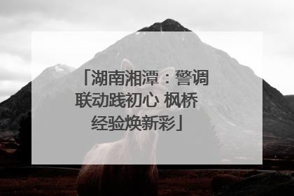 湖南湘潭：警调联动践初心 枫桥经验焕新彩