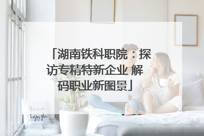 湖南铁科职院：探访专精特新企业 解码职业新图景