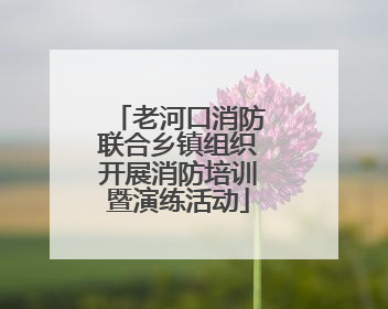 老河口消防联合乡镇组织开展消防培训暨演练活动