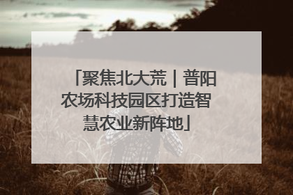 聚焦北大荒｜普阳农场科技园区打造智慧农业新阵地