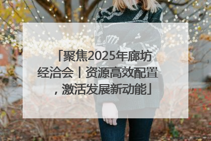 聚焦2025年廊坊经洽会丨资源高效配置，激活发展新动能