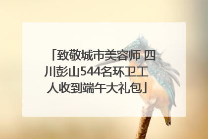 致敬城市美容师 四川彭山544名环卫工人收到端午大礼包