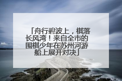 舟行碧波上，棋落长风湾！来自全市的围棋少年在苏州河游船上展开对决