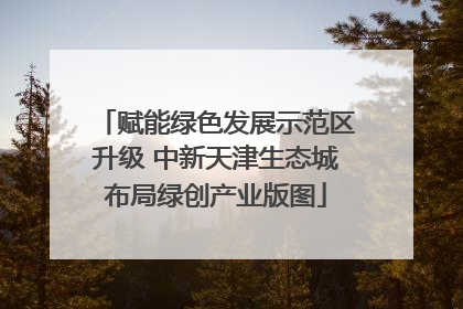 赋能绿色发展示范区升级 中新天津生态城布局绿创产业版图