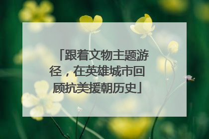 跟着文物主题游径，在英雄城市回顾抗美援朝历史
