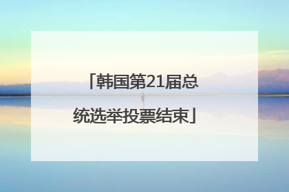 韩国第21届总统选举投票结束