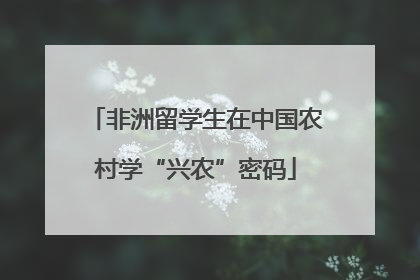 非洲留学生在中国农村学“兴农”密码