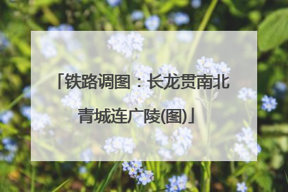 铁路调图：长龙贯南北 青城连广陵(图)