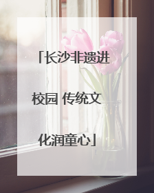 长沙非遗进校园 传统文化润童心
