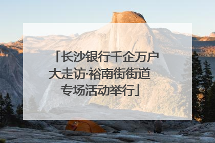 长沙银行千企万户大走访·裕南街街道专场活动举行