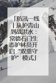 防汛一线丨从护青山到战洪水：常德石门生态护林员开启“双重守护”模式