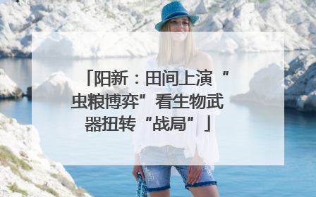 阳新：田间上演“虫粮博弈”看生物武器扭转“战局”
