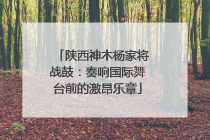陕西神木杨家将战鼓：奏响国际舞台前的激昂乐章