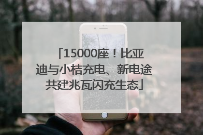 15000座！比亚迪与小桔充电、新电途共建兆瓦闪充生态