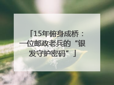 15年俯身成桥：一位邮政老兵的“银发守护密码”