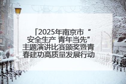 2025年南京市“安全生产 青年当先”主题演讲比赛颁奖暨青春建功高质量发展行动出征仪式举行