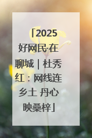 2025好网民·在聊城｜杜秀红：网线连乡土 丹心映桑梓