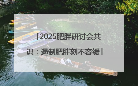 2025肥胖研讨会共识：遏制肥胖刻不容缓