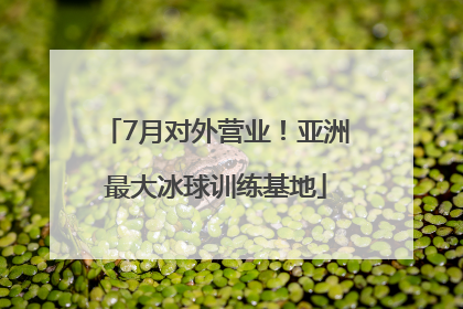 7月对外营业！亚洲最大冰球训练基地