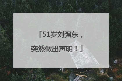 51岁刘强东，突然做出声明！