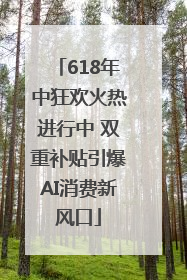 618年中狂欢火热进行中 双重补贴引爆AI消费新风口