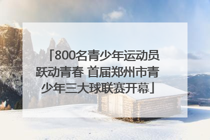 800名青少年运动员跃动青春 首届郑州市青少年三大球联赛开幕