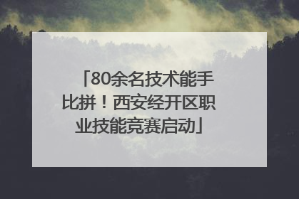 80余名技术能手比拼！西安经开区职业技能竞赛启动