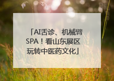 AI舌诊、机械臂SPA！看山东展区玩转中医药文化