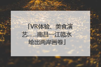 VR体验、美食演艺……南昌一江赣水绘出两岸画卷
